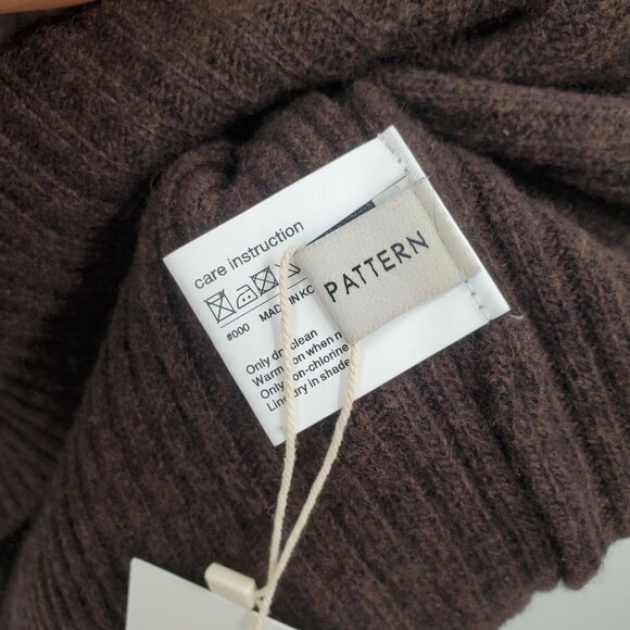 Facade Pattern Tasmania Wool Cashmere Sweater Medium/Large Womens NWT Brown - Picture 8 of 15